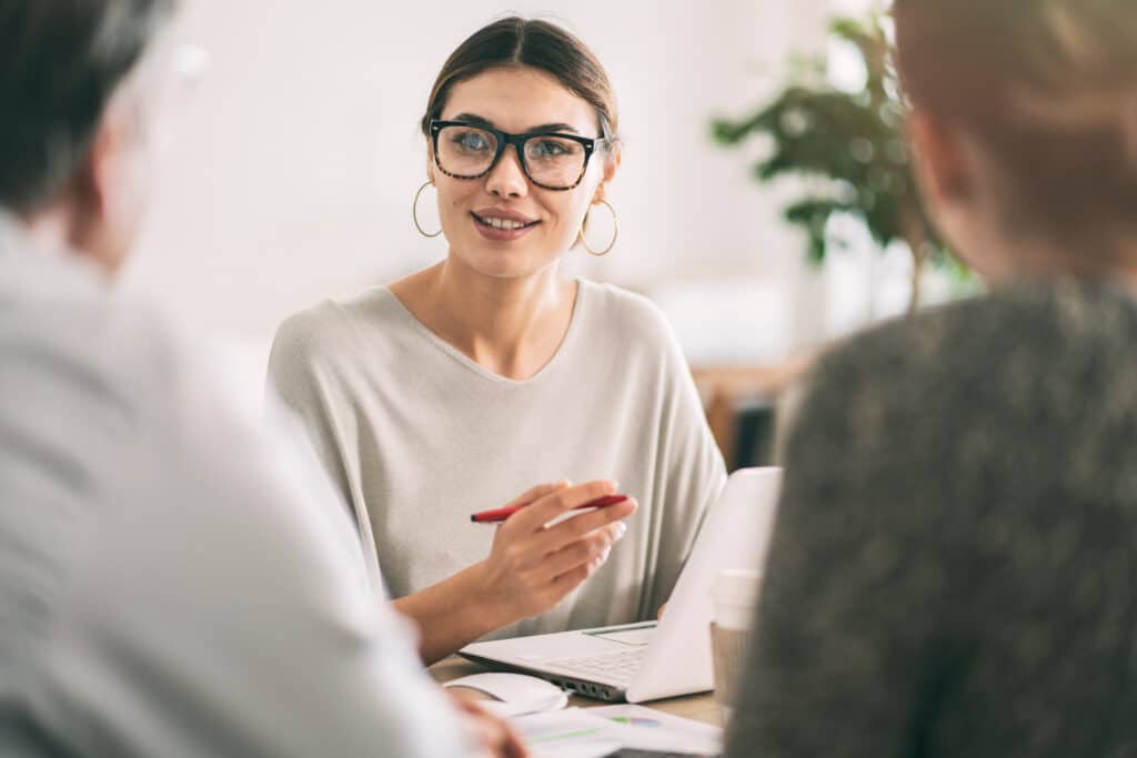 divorce lawyer works closely with clients
